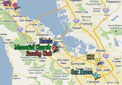 Map of the Bay Area