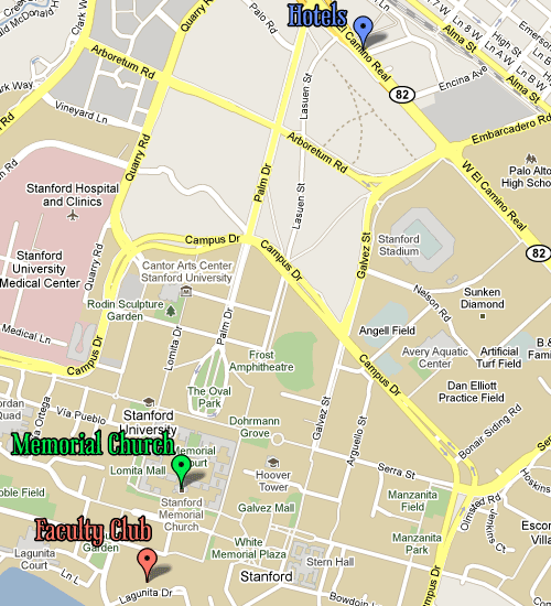 Map of Stanford